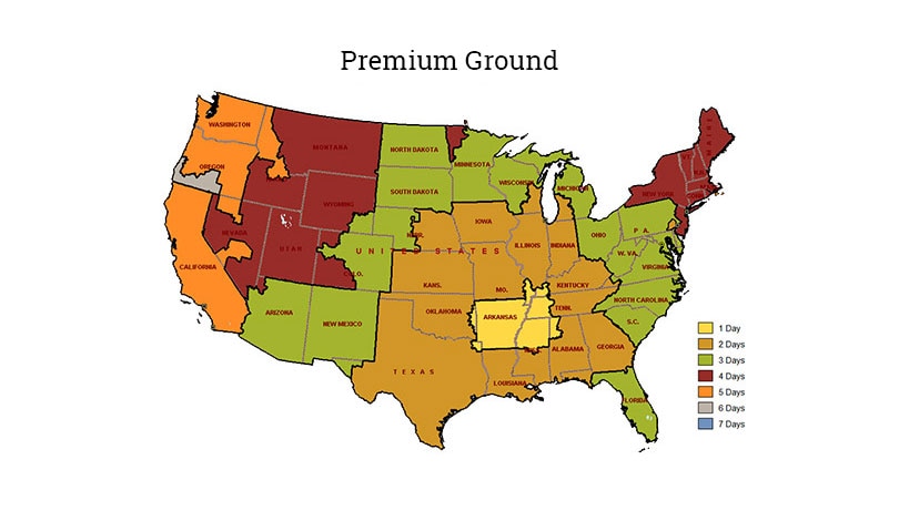 Ups Ground Time Chart